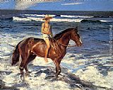 Benito Rebolledo Correa A Ride Along The Shore painting